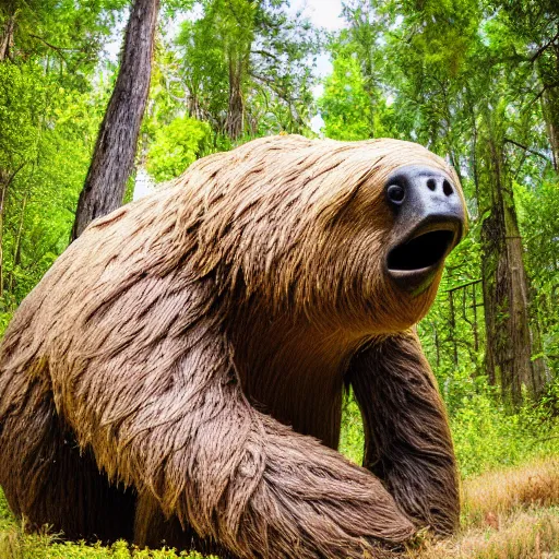 Image similar to giant ground sloth nature photography