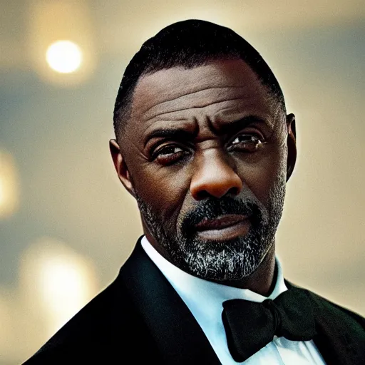 Prompt: Idris Elba as James bond