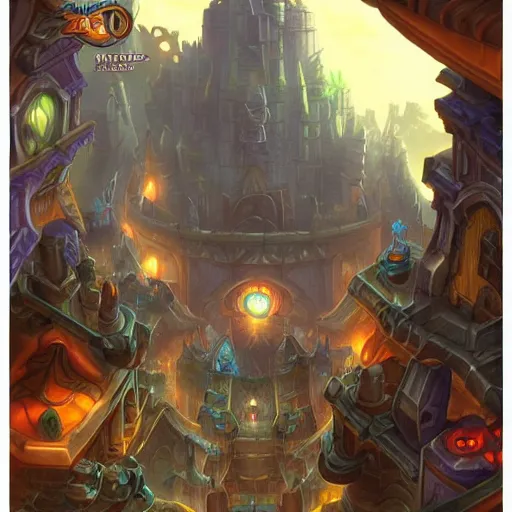 Image similar to the city of Zaun Undercity from League of Legends Arcane