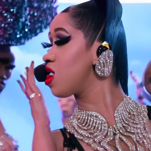 Cardi B Music Video | Stable Diffusion