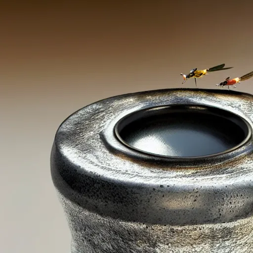 Image similar to fly on an ashtray, highly detailed, sharp focus, 4 k, vfx, realistic