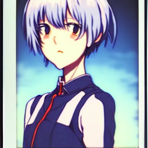 Prompt: a film still polaroid portrait of rei ayanami, finely detailed features, perfect art, gapmoe yandere grindark, trending on pixiv fanbox, painted by makoto shinkai takashi takeuchi studio ghibli, akihiko yoshida,