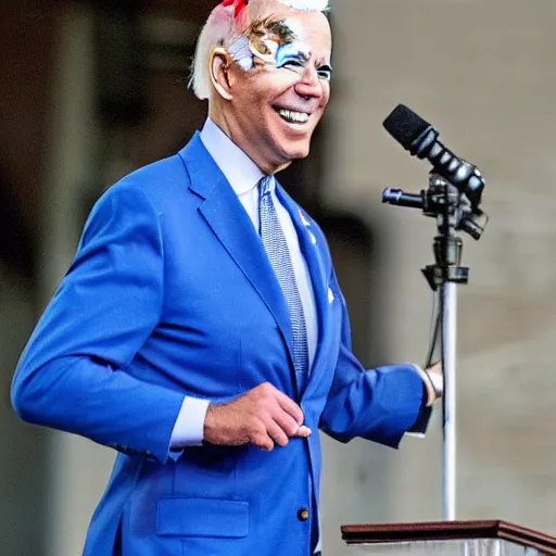 Image similar to blue joe biden blue blue