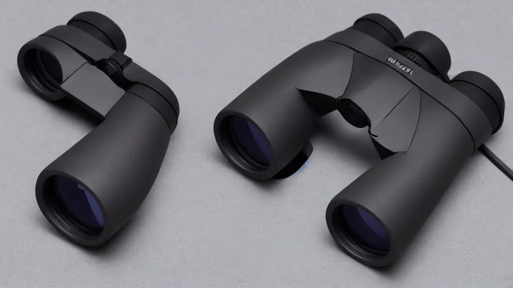 Prompt: infrared corrosive binoculars isometric puzzle game, intricate design binoculars