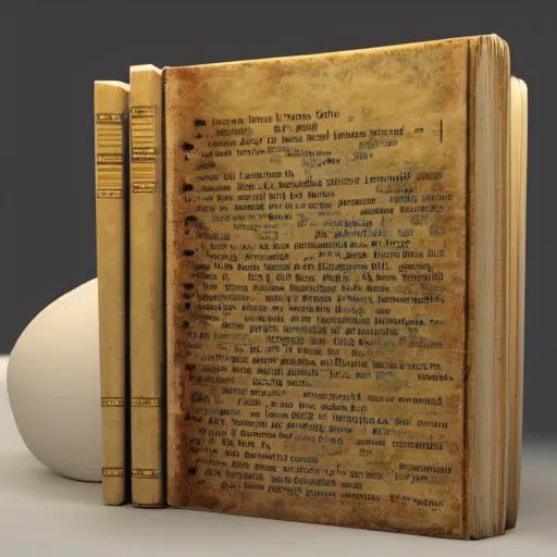 Prompt: a prize winning book cover of the first dictionary every written by an AI 8k high detailed 3d render