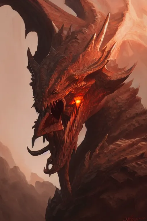 Prompt: dungeons and dragons evil dragon character closeup side profile portrait, dramatic light, dungeon background, 2 0 0 mm focal length, painted by stanley lau, painted by greg rutkowski, painted by stanley artgerm, digital art, trending on artstation