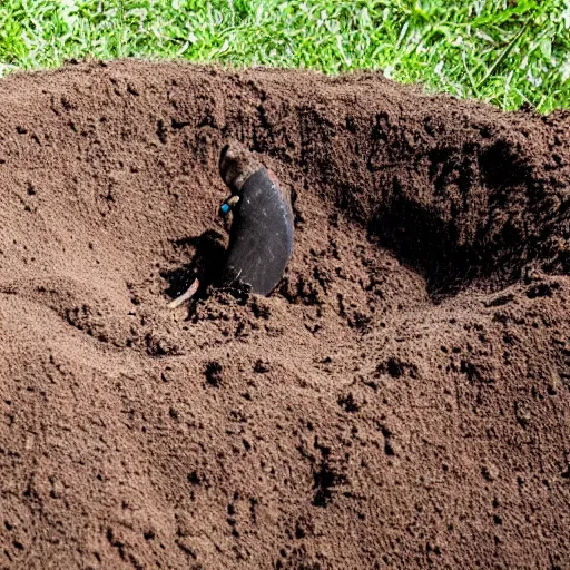 Image similar to mole digging