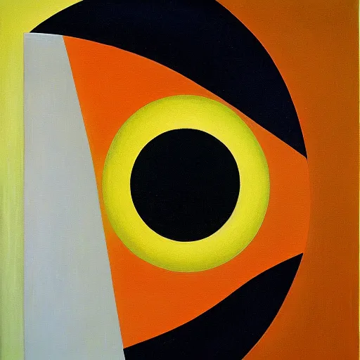 Image similar to grant us eyes, by bauhaus, oil on canvas