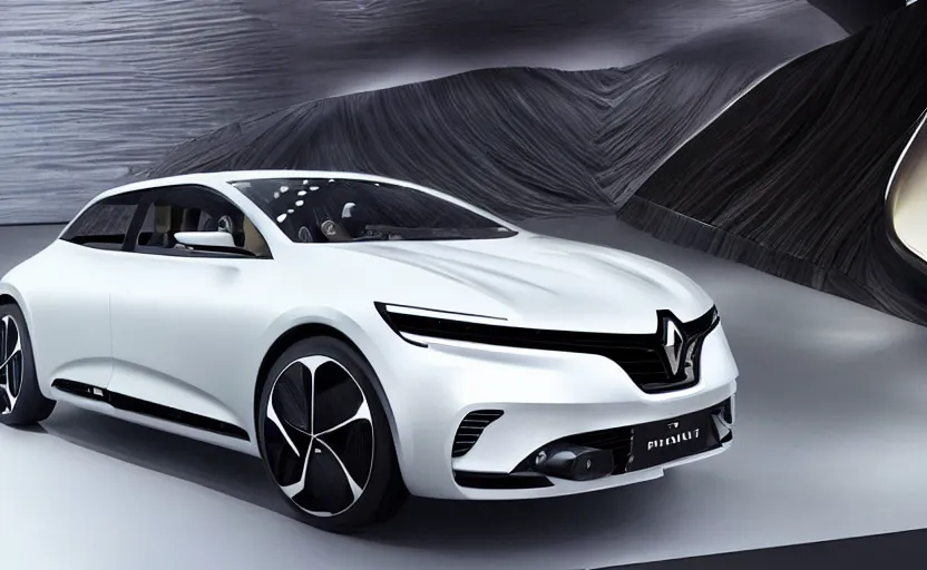 Image similar to renault coupe from 2 0 2 0, viewed from far