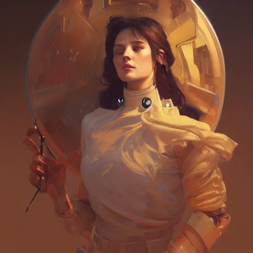 Prompt: a portrait of Robot painting, highly detailed, digital painting, artstation, concept art, sharp focus, illustration, art by artgerm and greg rutkowski and alphonse mucha