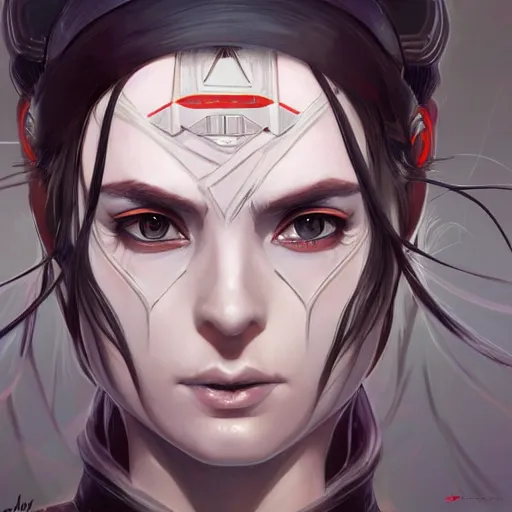 Prompt: female jedi, beautiful and uniquely odd looking, detailed symmetrical close up portrait, intricate complexity, in the style of artgerm and ilya kuvshinov, magic the gathering, star wars art