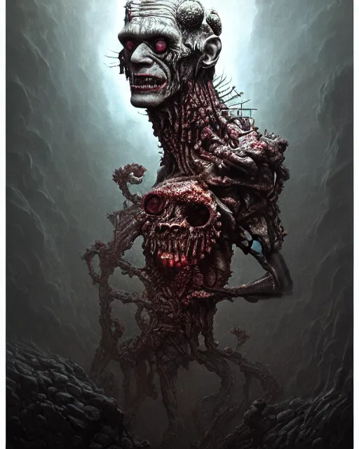 Image similar to frankenstein grotesque, trypophobia, ultra detailed, ultra realistic, adventure time, studio lighting, by beksinski, alejandro jodorowsky, giger, greg rutkowski, carne griffith trending on artstation, deviantart, photorealism