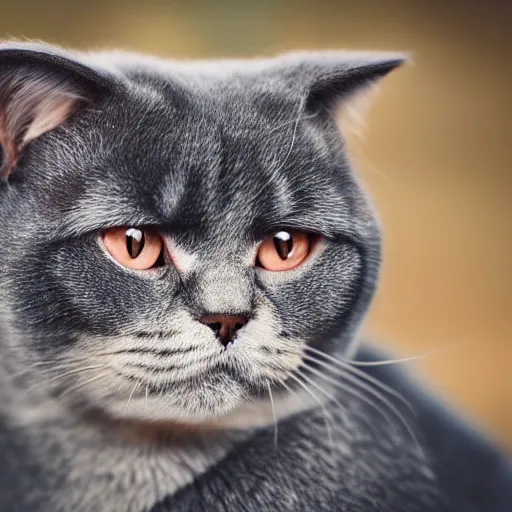 Prompt: front portrait photo of scottish fold cat wearing soldier clothing, pure grey fur, highly detailed, high resolution, cosplay photo, stunning, bokeh soft, trending on facebook, by professional photographer, shot with a canon