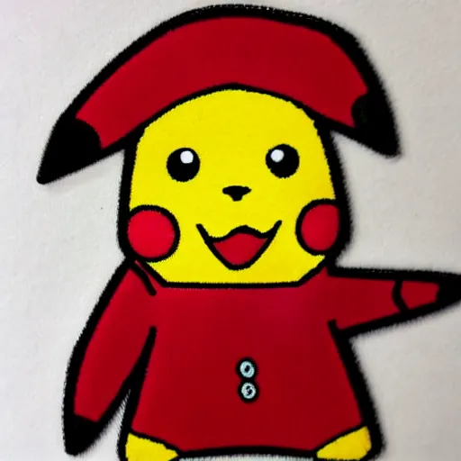 Image similar to pikachu wearing a christmas jumper anime style highly detailed, smooth, sharp focus