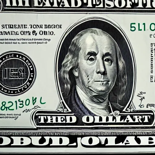 Image similar to dollar bill is drowning in stormy sea of oil