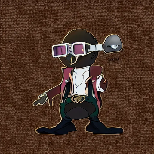 Image similar to a rat with steampunk googles, from Cryptid Academia