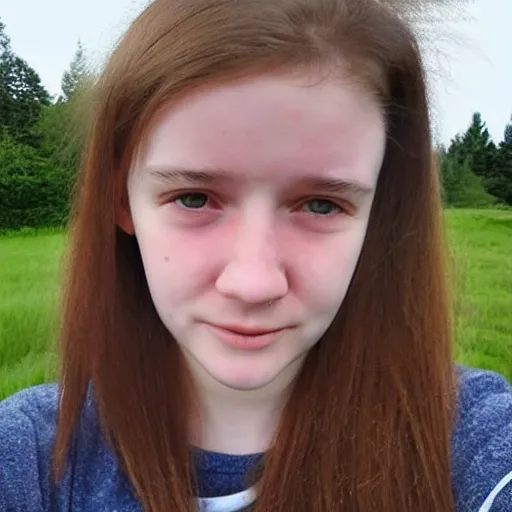 Image similar to https://media.discordapp.net/attachments/1005627229457358998/1006435620597542953/portrait_of_a_welsh_teenage_girl_with_brown_hair_glowing_skin_delicate_features_amelie_poulain_fantasy_intricate_elegant_dress_shirt_highl_-C_10.0_-n_9_-i_-S_2326027520_ts-1660023349_idx-7.png portrait of a welsh teenage girl with brown hair, glowing skin, delicate features, amelie poulain, fantasy, intricate, elegant, dress shirt, highly detailed, digital painting, artstation, concept art, smooth, sharp focus, illustration, art by Krenz Cushart and Artem Demura and alphonse mucha