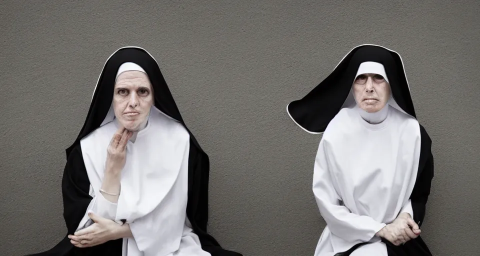 Prompt: portrait of a naughty nun, by Brooke DiDonato, today's featured photograph, 16K