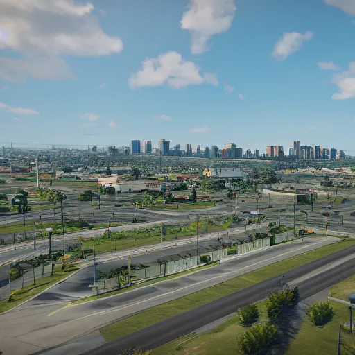 Image similar to pembroke pines florida in gta 5, 8k octane 3D render