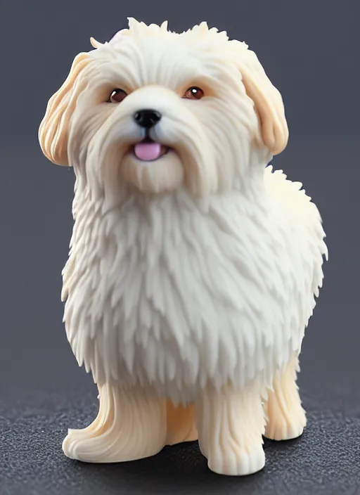 Image similar to 80mm resin detailed miniature of fluffy dog, Product Introduction Photos, 4K, Full body