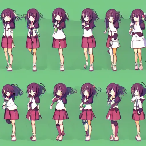 Image similar to visual novel sprites from the waist up cute expressive