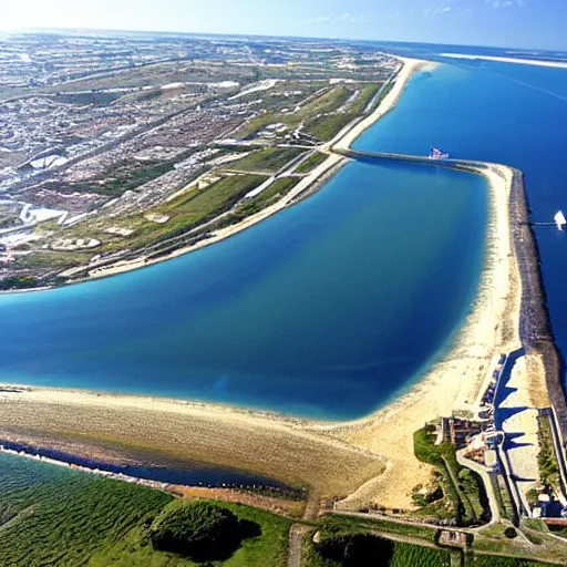 Image similar to Île de Ré viewed from a plane or a boat