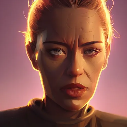 Image similar to face icon stylized minimalist terminator dark fate, loftis, cory behance hd by jesper ejsing, by rhads, makoto shinkai and lois van baarle, ilya kuvshinov, rossdraws global illumination