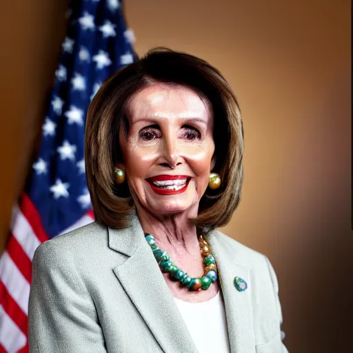Image similar to nancy pelosi with a haircut that is illegal