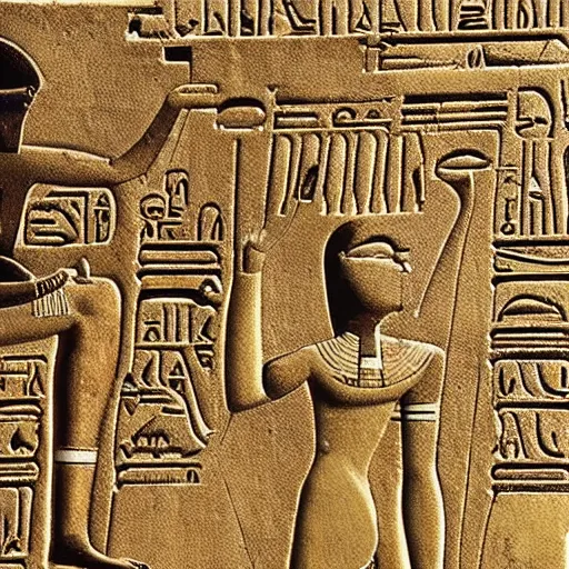 Image similar to Ancient Egypt hieroglyph of an UFO