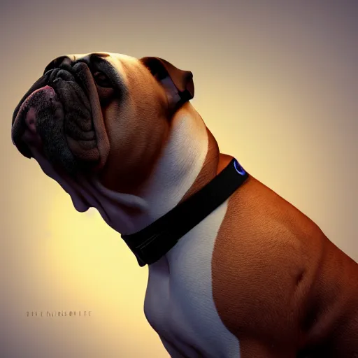 Prompt: detailed artwork of a bulldog like boxer, realistic concept, gazing eyes, video game art, fantasy, illustration, slender symmetrical face and body, artstation, cinematic lighting, hyperdetailed, cgsociety, 8 k, octane render, golden ratio, postprocessing,