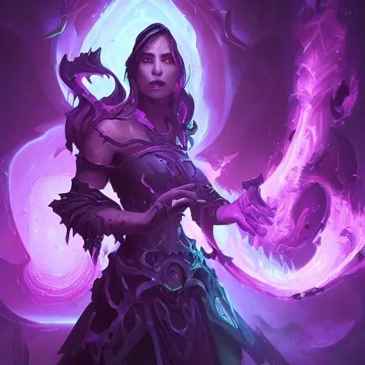 Image similar to arcane style void zombies, violet spike smoke, bright art masterpiece artstation. 8k, sharp high quality artwork in style of Jose Daniel Cabrera Pena and Greg Rutkowski, concept art by Tooth Wu, blizzard warcraft artwork, hearthstone card game artwork, violet flower, violet flower, violet flower, portal