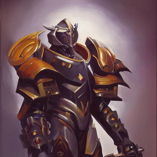 Prompt: greg manchess portrait painting of armored sanguinius as overwatch character, medium shot, asymmetrical, profile picture, organic painting, sunny day, matte painting, bold shapes, hard edges, street art, trending on artstation, by huang guangjian and gil elvgren and sachin teng