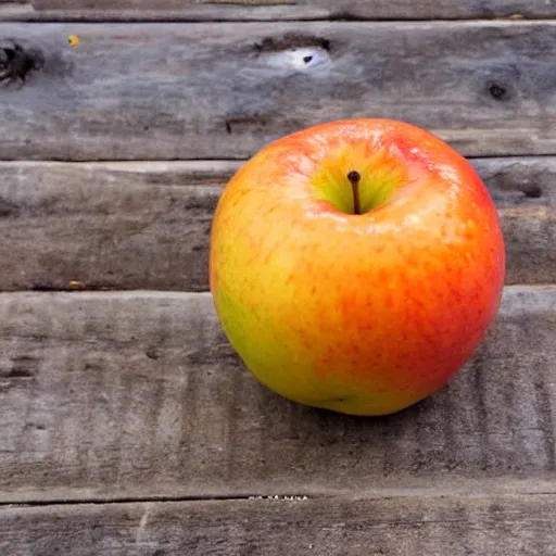 Prompt: an apple orange hybrid