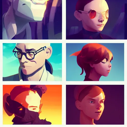 Image similar to face icon stylized minimalist comic - con, loftis, cory behance hd by jesper ejsing, by rhads, makoto shinkai and lois van baarle, ilya kuvshinov, rossdraws global illumination