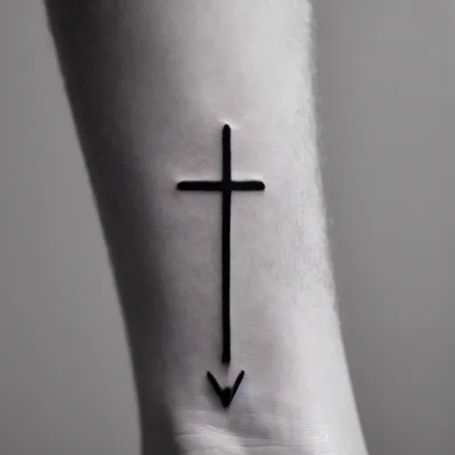 Image similar to minimalistic tattoo about awareness