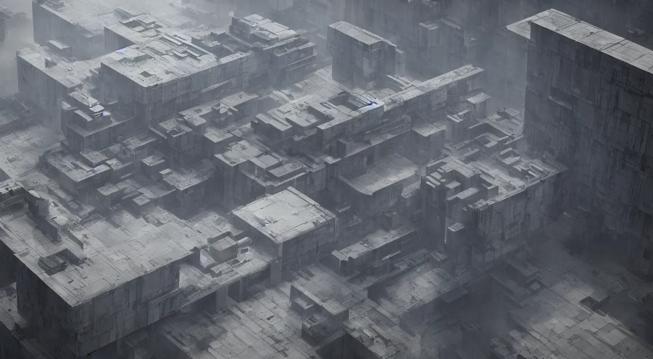 Image similar to big height brutalist imperial military base, drawing architecture, ultra very long shot, top angle, imperial architecture in rogue one, pritzker architecture prize, brutalism architecture, jan urschel, greig fraser