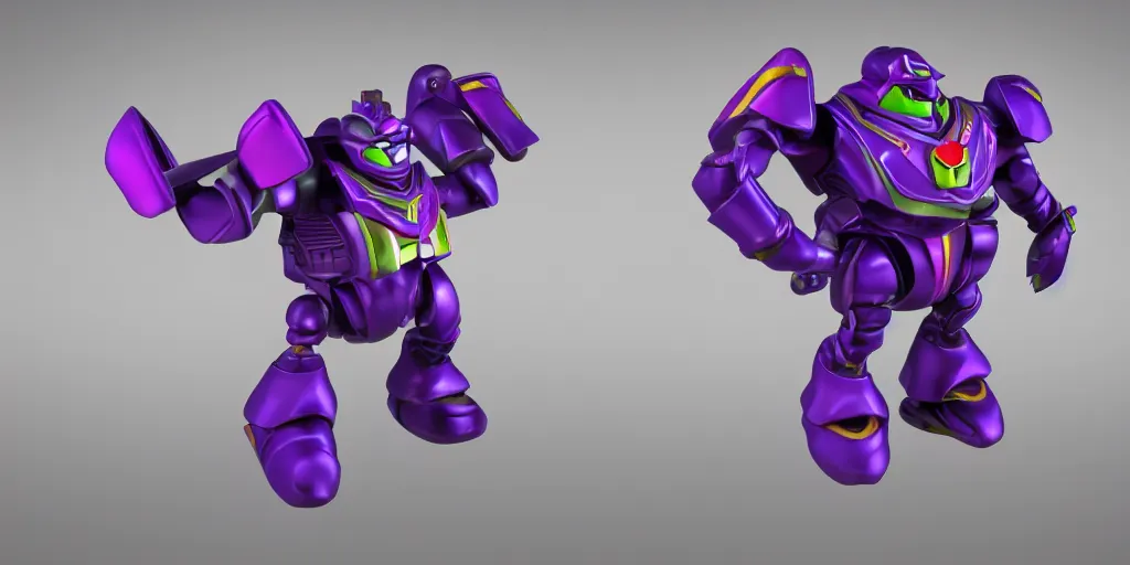 Image similar to emperor zurg, 3 d render