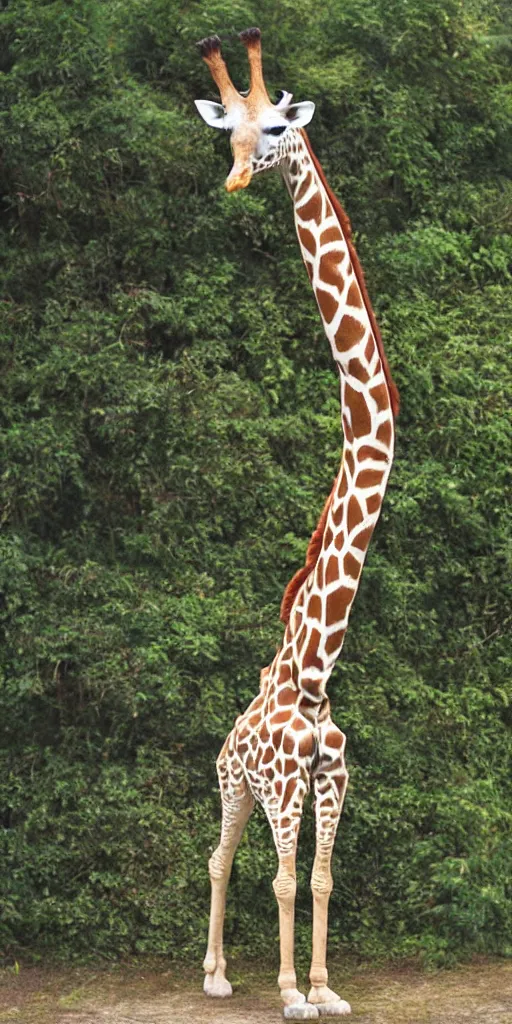 Prompt: giraffe with angel wings on its back, full body shot, wings, by studio ghibli