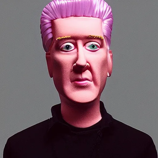 Prompt: “David Lynch as a barbie”