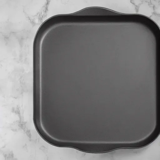 Prompt: iron cast pan inspired by Philippe Starck