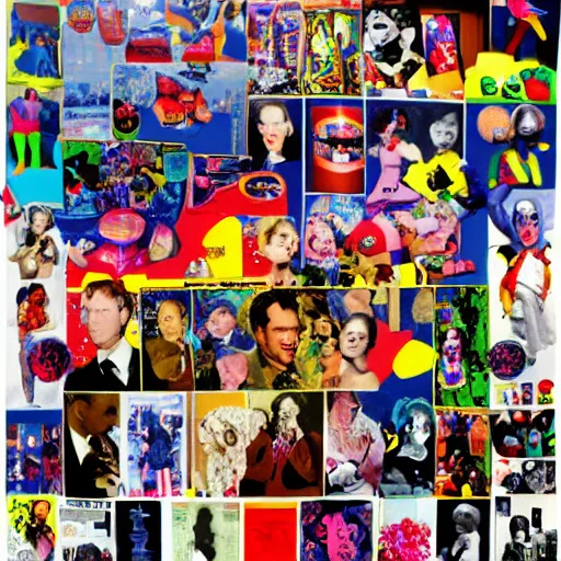 Image similar to collage by jeff koons,