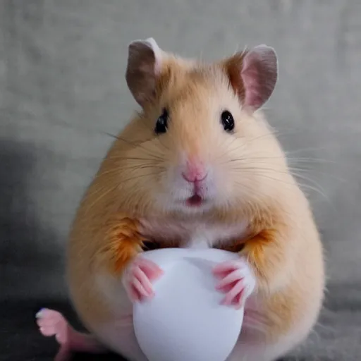 Image similar to pregnant anthropomorphic hamster