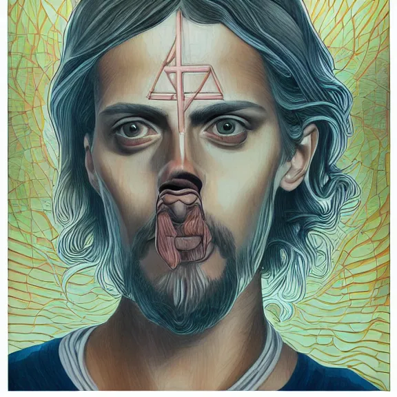 Image similar to jesus, by martine johanna, golden ratio, hyper detail, concept artbook, ealistic, photorealistic,