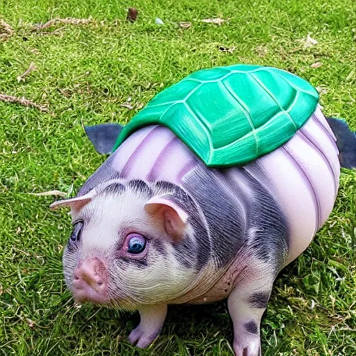 Prompt: the turtle cat pig hybrid