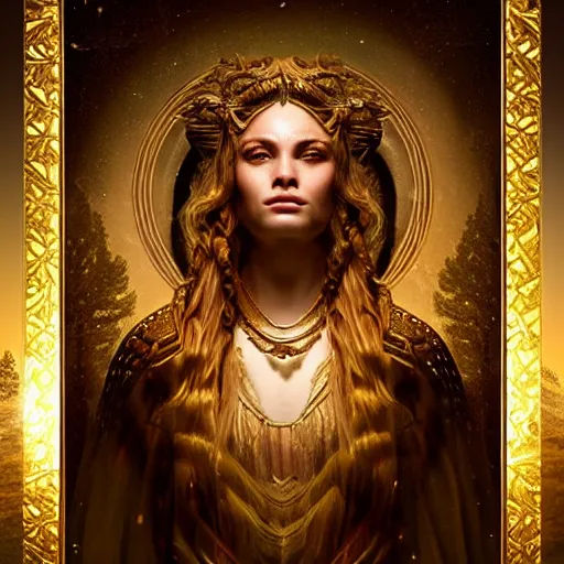 Prompt: majestic gracious regal deity artemis portrait, ancient greece, goddess of the hunt, the wilderness, atmospheric lighting, painted, intricate, volumetric lighting, beautiful, rich deep colours masterpiece, golden hour, sharp focus, ultra detailed, by leesha hannigan, ross tran, thierry doizon, kai carpenter, ignacio fernandez rios