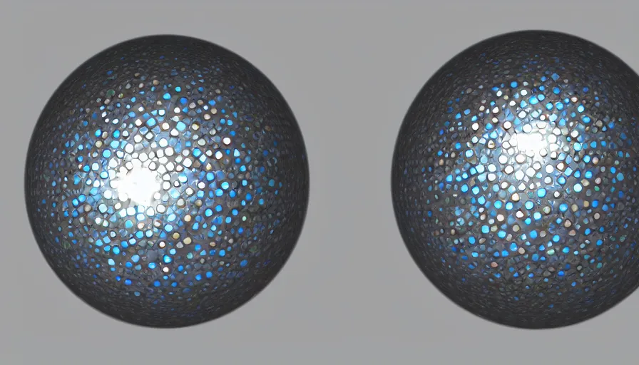 Prompt: metallic white sphere with other rainbow metallic spheres, hyperdetailed, artstation, cgsociety, 8 k