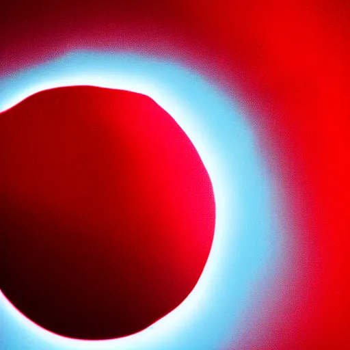 Prompt: closeup studio photograph of a red blood cell, dramatic lighting, edited in photoshop