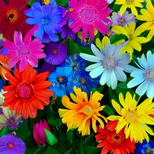 Image similar to colorful flowers