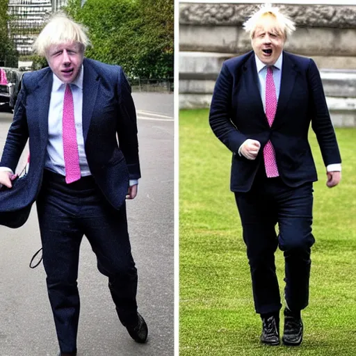 Prompt: Boris Johnson wears a latex catsuit, photo, instagram