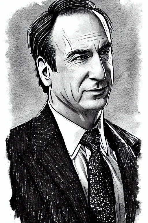 Image similar to an illustration of saul goodman in the style of mary grandpre, beautiful intricately detailed, hd